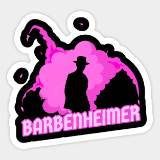 barbenheimer - pink explosion Sticker